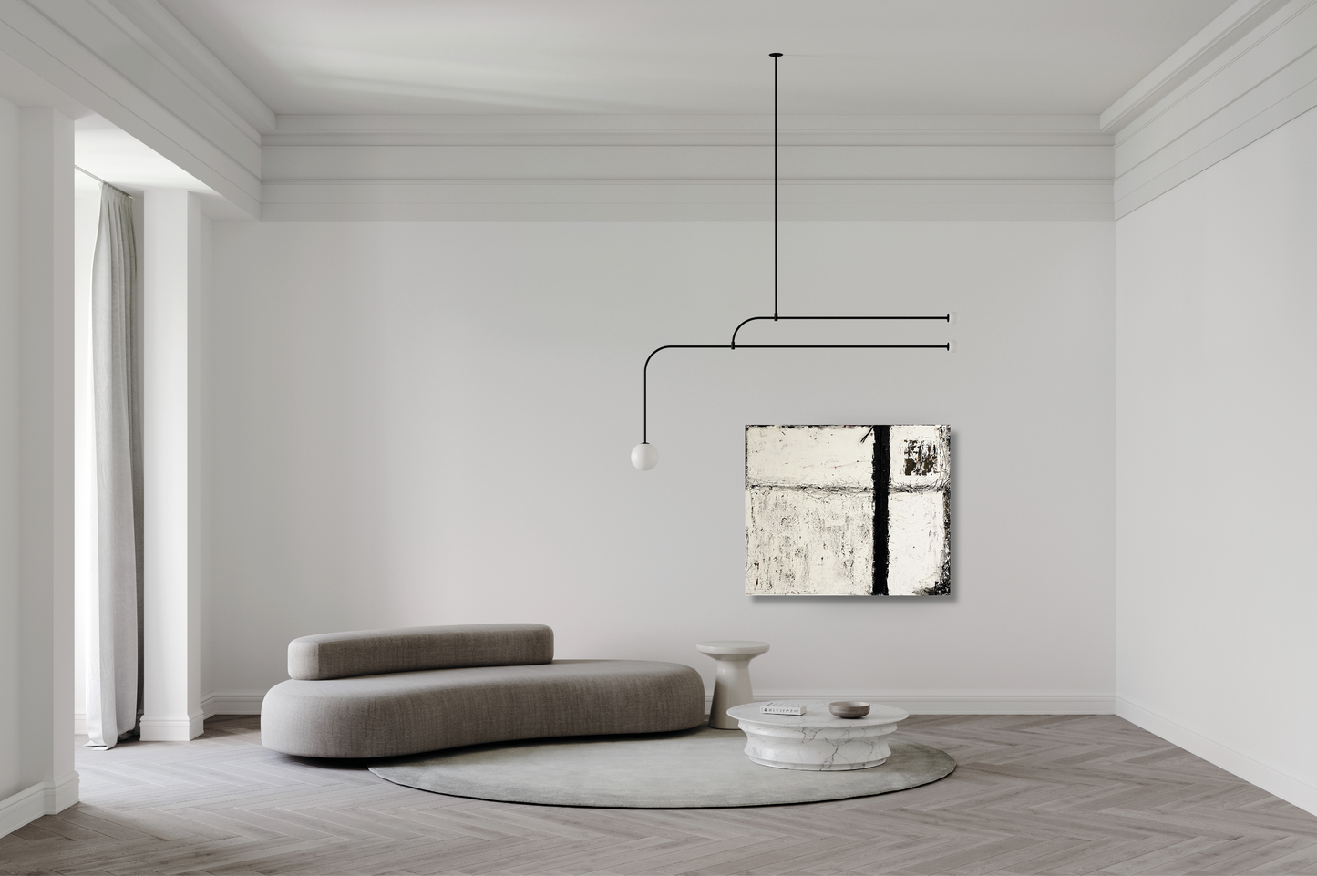 Vertikale Spannung - 120 x 100 cm