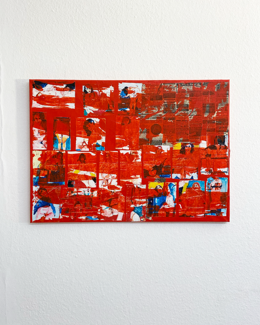 Übermalte Erotik - 70 x 50 cm