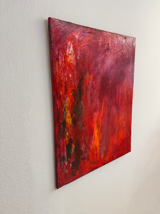 Magmaherz - 70 x 90 cm