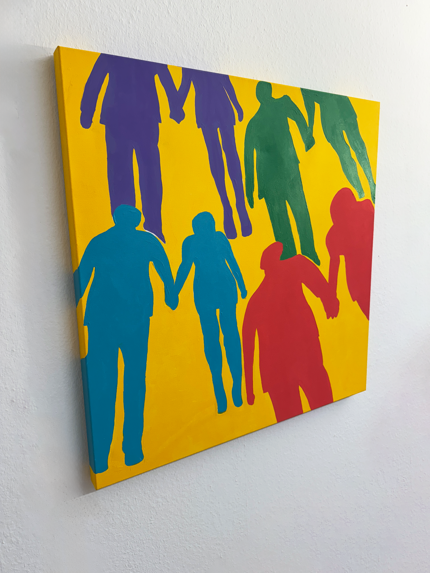 Bergauf - Gemeinsam - 80 x 80 cm