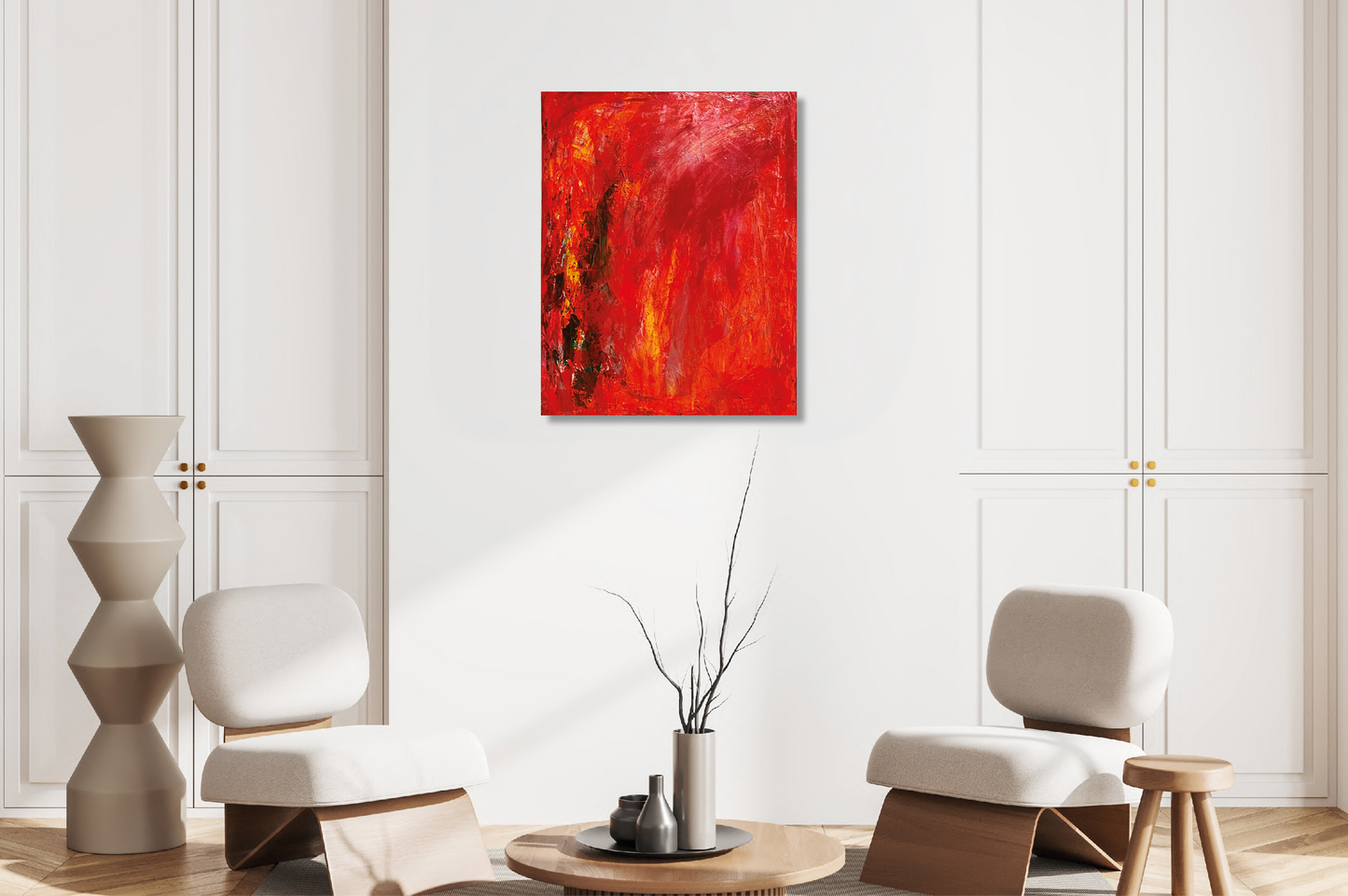 Magmaherz - 70 x 90 cm