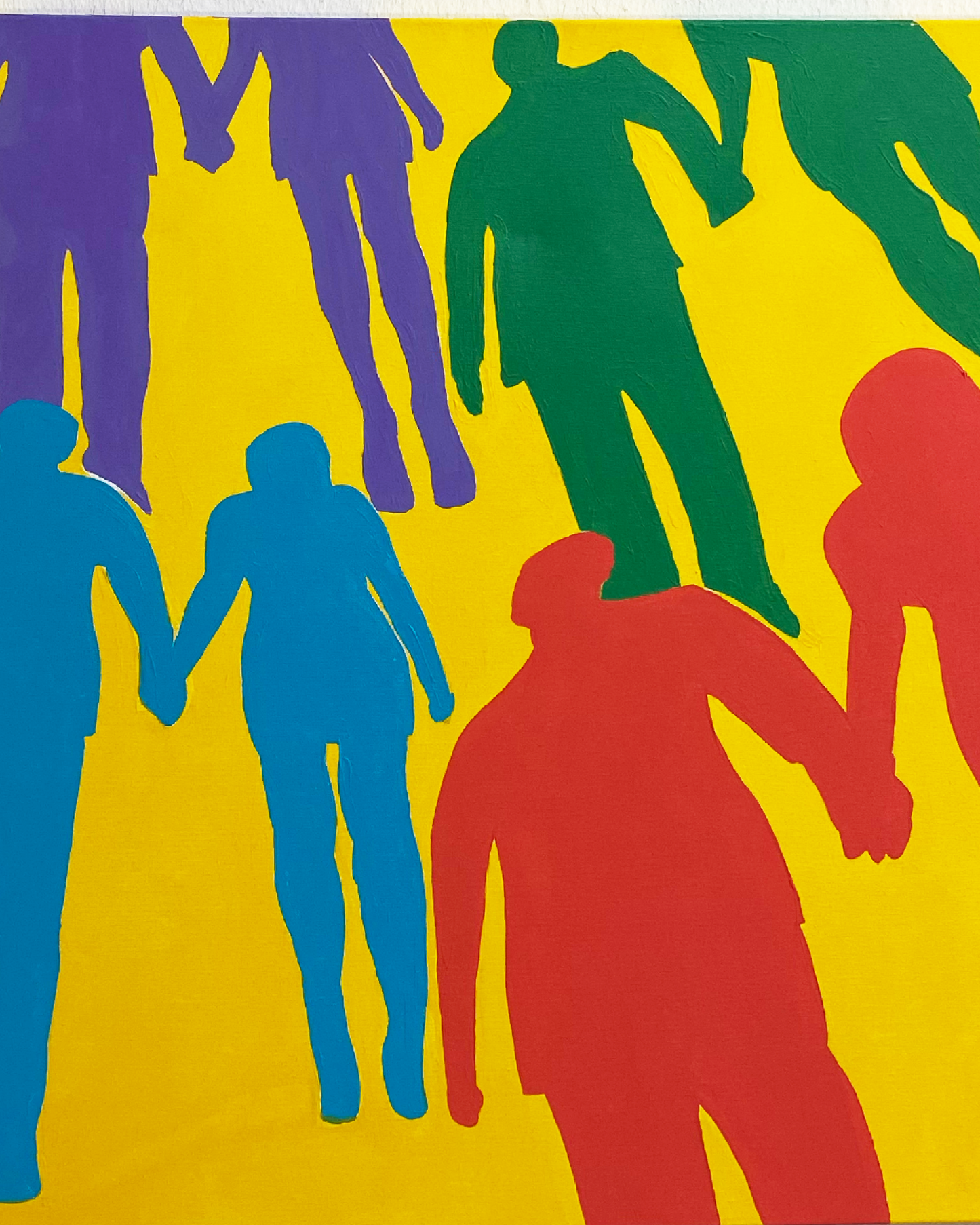 Bergauf - Gemeinsam - 80 x 80 cm