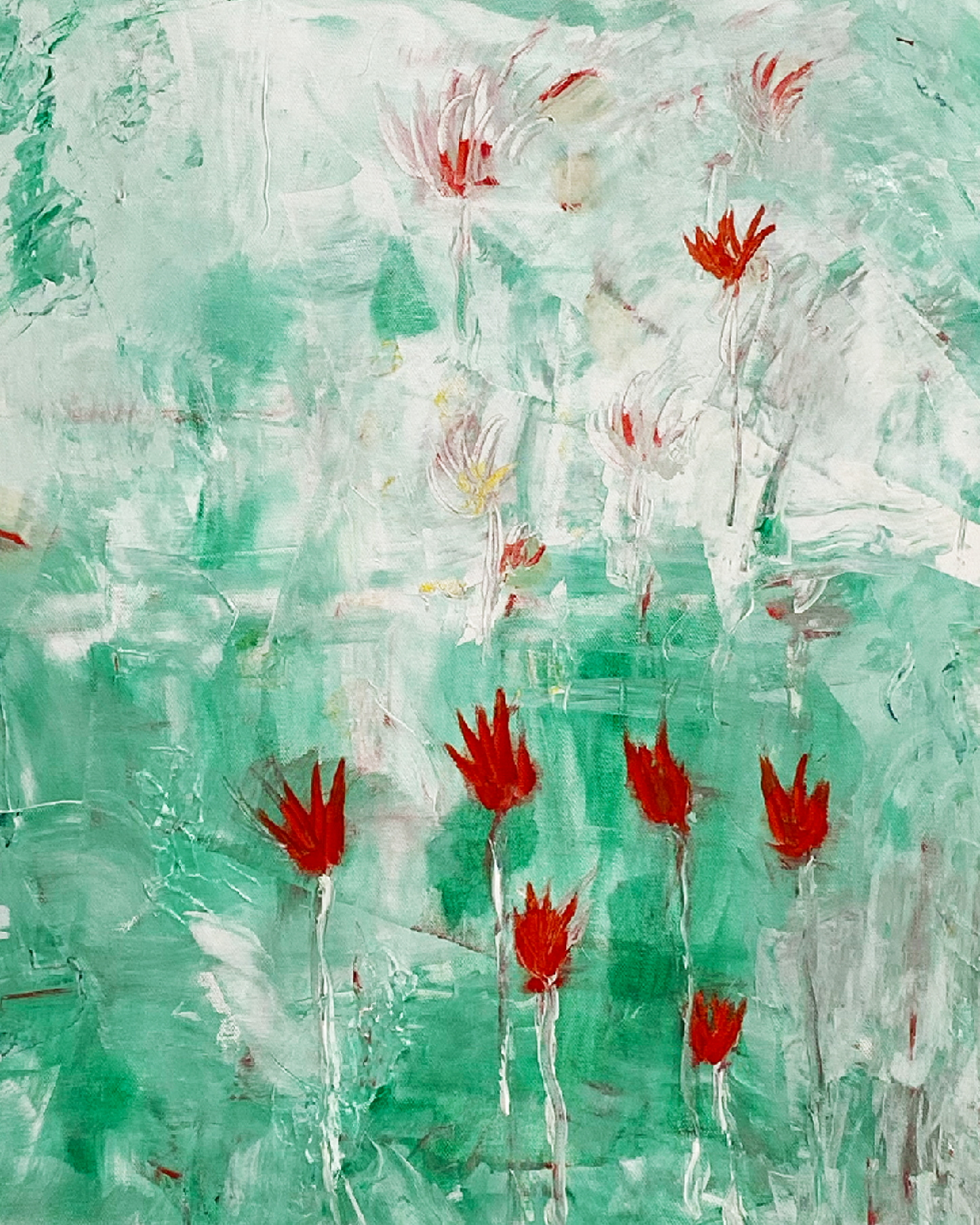 Vergängliches Blühen - 50 x 60 cm