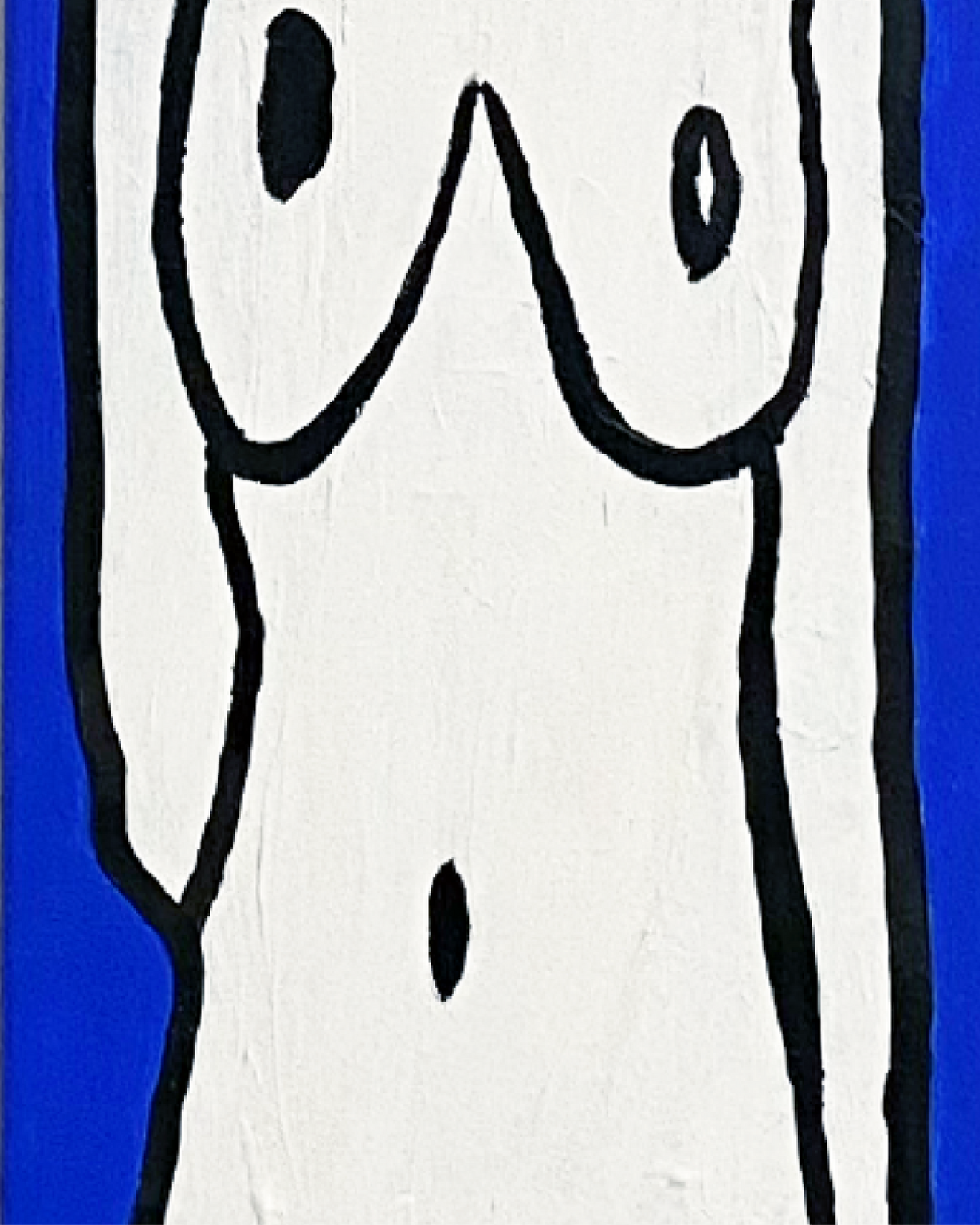 Figur im Blau - 30 x 100 cm - AUFTRAGSARBEIT